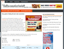 Tablet Screenshot of bestmalemasturbatorguide.com